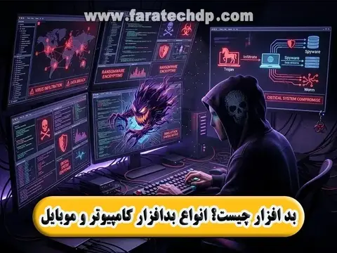 بدافزار یا Malware چیست؟ 🕷【انواع بدافزار】